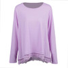 2018 Summer Hot Plus Size 3XL 4XL 5XL T Shirt Women Lace T-Shirt Long Sleeve Irregular Hem Oversize Tops Tee Casual Tunic female