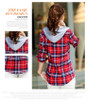 New 2018 Spring Women Shirt Fashion Plaid Hooded Shirt Flannel Shirt Long Sleeve Women Blouses Shirt Cotton Blusas British style