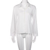 New 2018 Spring Women Blouse Fashion Vintage Female Casual Shirts White Solid Long Sleeves Tops Lapel Shirt Blusas Feminina