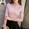 New 2018 spring winter women ladies slim fitting knitted turtleneck sweater top femme korean pullover clothes