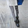 New 2018 Spring Autumn Leggings Fashion Stripped Stars Stitching Women Legging Casual Female Breathable Elastic Leggings