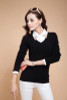 New 2018 Autumn-Spring Fashion Women Sexy V-neck Knit candy color Sweater Outerwear Pullover Tops Knitted Cashmere Sweater Women