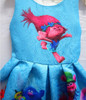New 2017,Trolls Clothes,Trolls Dress,Summer,Girl Princess Dress,Girl Clothes,Girl's Cartoon Clothing,For kids 3-9 Years