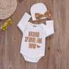 2017 baby Girls clothing sets Sequin Infant Newborn Baby Girls Romper+Hat Jumpsuit Clothes Outfit Set