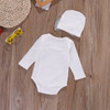 2017 baby Girls clothing sets Sequin Infant Newborn Baby Girls Romper+Hat Jumpsuit Clothes Outfit Set