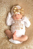2017 baby Girls clothing sets Sequin Infant Newborn Baby Girls Romper+Hat Jumpsuit Clothes Outfit Set