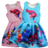 2017 Baby girl dress trolls dress kids clothes Unicorn dress baby girls children clothes cotton H622 2017 Baby girl dress trolls dress kids clothes Unicorn dress baby girls children clothes cotton H622