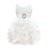 2017 Baby Christening First Birthday Dress Kids Clothes Ruffles Lace Princess Dresses Girls Wedding Party Tutu Dress H2
