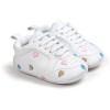 2017 baby boys shoes sneakers Newborn Girls Heart Star Pattern First Walkers Kids Toddlers Lace Up PU Sneakers 0-18 Months