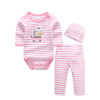 2017 Baby Boy Girls Clothes Set Cotton Roupa Infantil Long Sleeve Baby Clothes and Pants Newborn Baby Clothing Sets