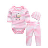 2017 Baby Boy Girls Clothes Set Cotton Roupa Infantil Long Sleeve Baby Clothes and Pants Newborn Baby Clothing Sets