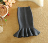 2017 Autumn&Winter Womens Midi Fish Tail Skirt Fashion Knit Package Hip Midi Skirt Ladies High Waist Flounced Skirts Faldas Saia 2017 Autumn&Winter Womens Midi Fish Tail Skirt Fashion Knit Package Hip Midi Skirt Ladies High Waist Flounced Skirts Faldas Saia