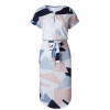 DeRuiLaDy Floral Printed Boho Dress Women 2018 New Short Sleeve Split Sundress Dresses Female Casual Beach Summer Dress Vestidos