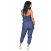 Denim Women's Jumpsuits Spaghetti Strap Sexy Overalls Fashion Halter Backless Female Long Romper Summer Off Shoulder Bodysuit