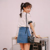 Denim Skirt High Waist A-line Mini Skirts Women 2018 Summer New Arrivals Single Button Pockets Blue Jean Skirt Style Saia Jeans