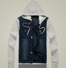 Denim Jacket men hooded sportswear Outdoors Casual fashion Jeans Jackets Hoodies Cowboy Mens Jacket and Coat Plus Size 4XL 5XL