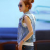 Denim Jacket  2016 New Women's Slim Coat Cardigan Denim S-XXL Plus Size For Women Casual High Waist Coat