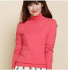 2018 autumn winter women sweaters and pullovers female knitted turtleneck solid color jersey pull femme cashmere sweater