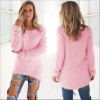2018 Autumn Winter Women Casual Knitted Pullover Sweaters Fashion Long Sleeve O-Neck Black Red Pink Loose Female Sweater jumpers 2018 Autumn Winter Women Casual Knitted Pullover Sweaters Fashion Long Sleeve O-Neck Black Red Pink Loose Female Sweater jumpers