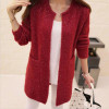 2018 Autumn Winter New Women sweater coat Casual Long Sleeve Knitted Cardigans Sweaters Fashion loose Cardigan sweater
