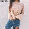 2018 Autumn Winter Casual Pullover Knitted Sweater Women Tops Shirt Women Sweaters Pullovers 5 Colors WG09
