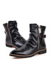 Autumn Winter Men Martin boots Split Leather Zip Ankle Motorcycle boots Male shoes Fashion Chelsea Boots 03B