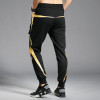 Autumn Winter Men Cargo Sweatpants With Pocket And Stripped Cotton Casual Slim Fitness Joggers Harem Men Trousers Black Punk