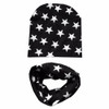 Autumn winter Knit Hats Crochet Scarves Hat Girl Boy Cap Kids Beanie Stars Hat Cotton Children Collar Scarf baby cap child cap