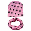 Autumn winter Knit Hats Crochet Scarves Hat Girl Boy Cap Kids Beanie Stars Hat Cotton Children Collar Scarf baby cap child cap