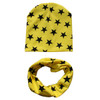 Autumn winter Knit Hats Crochet Scarves Hat Girl Boy Cap Kids Beanie Stars Hat Cotton Children Collar Scarf baby cap child cap