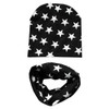 Autumn winter Knit Hats Crochet Scarves Hat Girl Boy Cap Kids Beanie Stars Hat Cotton Children Collar Scarf baby cap child cap