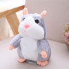 2018 Hot Sale Christmas style 16cm Kawaii Russian Talking Hamster Stuffed Toy Sound Record Plush Hamster Valentine Gift for kids