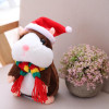 2018 Hot Sale Christmas style 16cm Kawaii Russian Talking Hamster Stuffed Toy Sound Record Plush Hamster Valentine Gift for kids