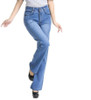2018 High Waist Jeans Women casual Bell Bottom Jeans Female Slim Elastic Flare Pants women denim pants Plus Size 7XL S733