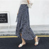 2018 floral print bohemian long skirts women Summer elegant beach maxi skirt Boho high waist asymmetrical ruffles cotton skirt 2018 floral print bohemian long skirts women Summer elegant beach maxi skirt Boho high waist asymmetrical ruffles cotton skirt