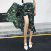 2018 floral print bohemian long skirts women Summer elegant beach maxi skirt Boho high waist asymmetrical ruffles cotton skirt 2018 floral print bohemian long skirts women Summer elegant beach maxi skirt Boho high waist asymmetrical ruffles cotton skirt