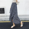 2018 floral print bohemian long skirts women Summer elegant beach maxi skirt Boho high waist asymmetrical ruffles cotton skirt 2018 floral print bohemian long skirts women Summer elegant beach maxi skirt Boho high waist asymmetrical ruffles cotton skirt