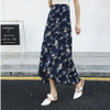 2018 floral print bohemian long skirts women Summer elegant beach maxi skirt Boho high waist asymmetrical ruffles cotton skirt 2018 floral print bohemian long skirts women Summer elegant beach maxi skirt Boho high waist asymmetrical ruffles cotton skirt