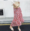 2018 floral print bohemian long skirts women Summer elegant beach maxi skirt Boho high waist asymmetrical ruffles cotton skirt 2018 floral print bohemian long skirts women Summer elegant beach maxi skirt Boho high waist asymmetrical ruffles cotton skirt