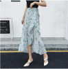 2018 floral print bohemian long skirts women Summer elegant beach maxi skirt Boho high waist asymmetrical ruffles cotton skirt 2018 floral print bohemian long skirts women Summer elegant beach maxi skirt Boho high waist asymmetrical ruffles cotton skirt