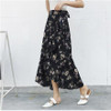 2018 floral print bohemian long skirts women Summer elegant beach maxi skirt Boho high waist asymmetrical ruffles cotton skirt 2018 floral print bohemian long skirts women Summer elegant beach maxi skirt Boho high waist asymmetrical ruffles cotton skirt