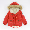 Autumn Winter children jackets Girls Boys Coats Hooded Faux Fur Collar Kids Outerwear 10T Cotton Padded Baby Girl Boy Snowsuit