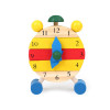 Children Education Toys!!!Cute Wooden Assembled Disassemble Blocks Clock Children Early Teaching Toys Birthday Christmas Gifts