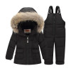 Children Down Jacket Kids Snowsuit Winter Overalls For Boys Warm Jackets Toddler Outerwear Girls Suits Coat+Bib Pants 1-3 Years