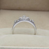 LASAMERO Ring For Women 0.4ct flower shape Certified diamond Ring Accents 18k Gold Real Engagement Wedding Ring