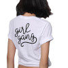 2018 Fashion Women Girl Gang T Shirt Summer Clothing Hipster Tumblr Slogan T Shirts Women Tops Punk Harajuku Tee Shirt Femme