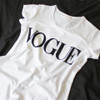 2018 Fashion Summer T Shirt Women VOGUE Printed T-shirt Women Tops Tee Shirt Femme New Arrivals Hot Sale harajuku female T-shirt
