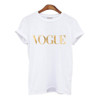 2018 Fashion Summer T Shirt Women VOGUE Printed T-shirt Women Tops Tee Shirt Femme New Arrivals Hot Sale harajuku female T-shirt