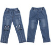 2018 Fashion Children Girls Jeans cute cat print Pants With Ruffles Denim Pants Spring Summer Clothes Girls Cute Kids Jeans