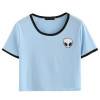 2018 Fashion 3d Print Aliens crop top Short Sleeve T Shirt Women Teenagers T-shirts Tops Summer Round Neck O neck Tees Girls